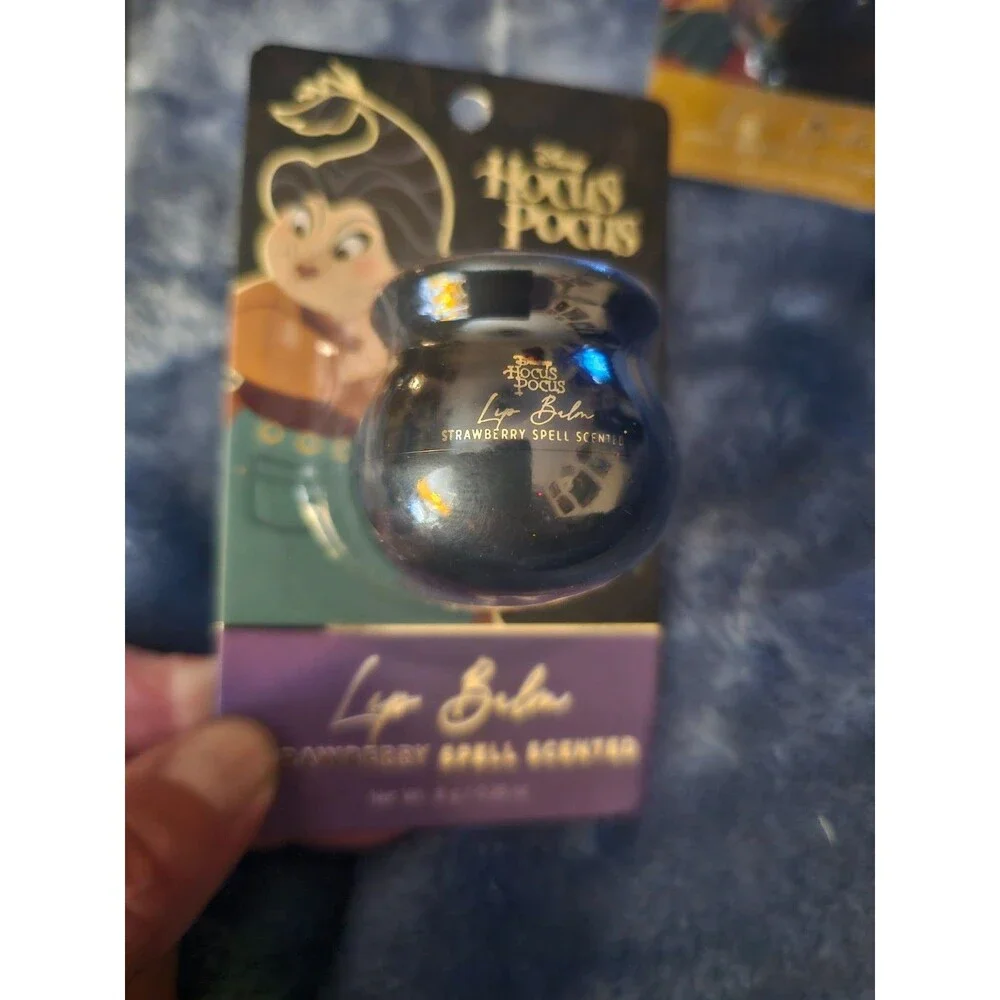 Disney's Hocus Pocus Sanderson Sisters Lip Balm Black Cauldron Halloween 3 pack